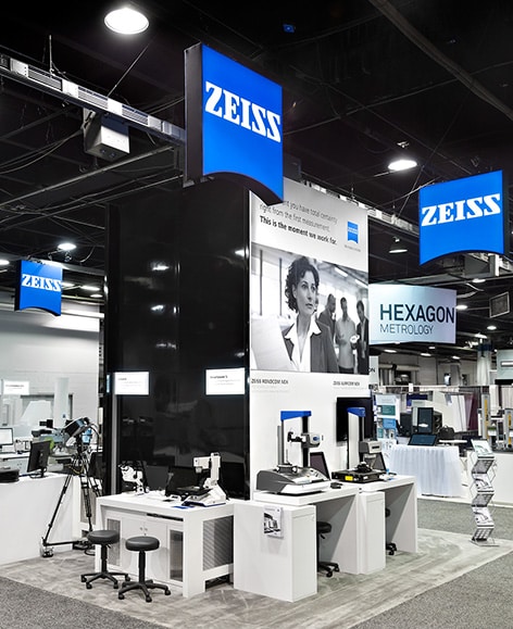 Zeiss Industrial Metrology Quality Show custom trade show booth