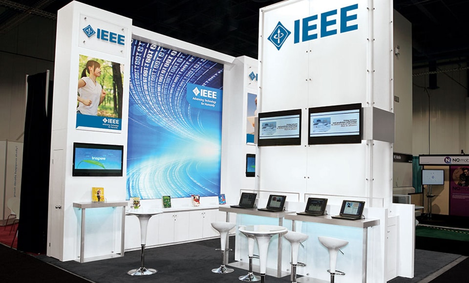 IEEE Exhibits custom trade show booth