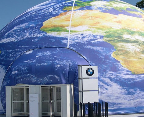 BMW Clean Energy Earth Lounge exhibit design