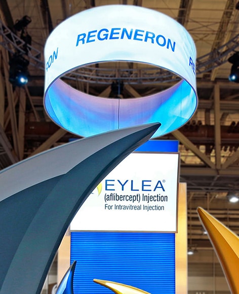 Regeneron AAO 20×40 custom trade show booth