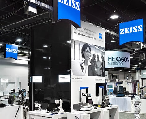 Zeiss Industrial Metrology Quality Show custom trade show booth