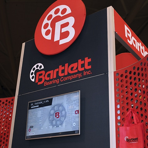 Bartlett Bearing CO. EASA 20x20 trade show display