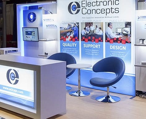 Electronic Concepts INC. APEC 10×20 exhibit display